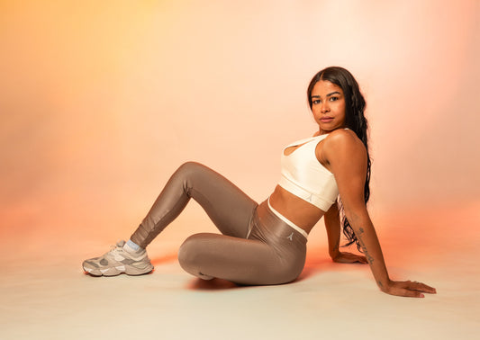 Ensemble Cropped + Legging – Marron & Beige 🤎